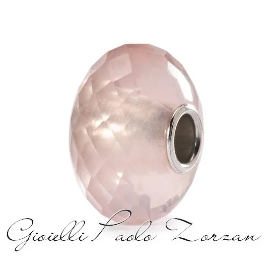 Beads Trollbeads in Argento e Quarzo Rosa TSTBE-20004