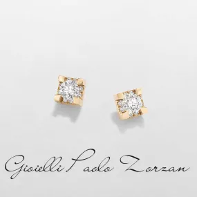 Orecchini Giorgio Visconti in oro rosa e diamanti B39400A